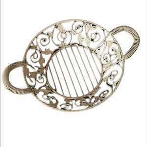 Scroll Basket Cottagecore Shabby Chic Rustic French Country Farmhouse